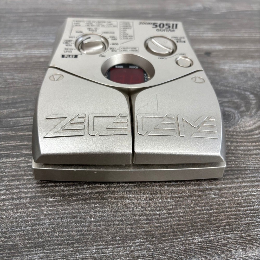 Zoom 505II Guitar Multi-Effects Processor Pedal Silver 505 II tested