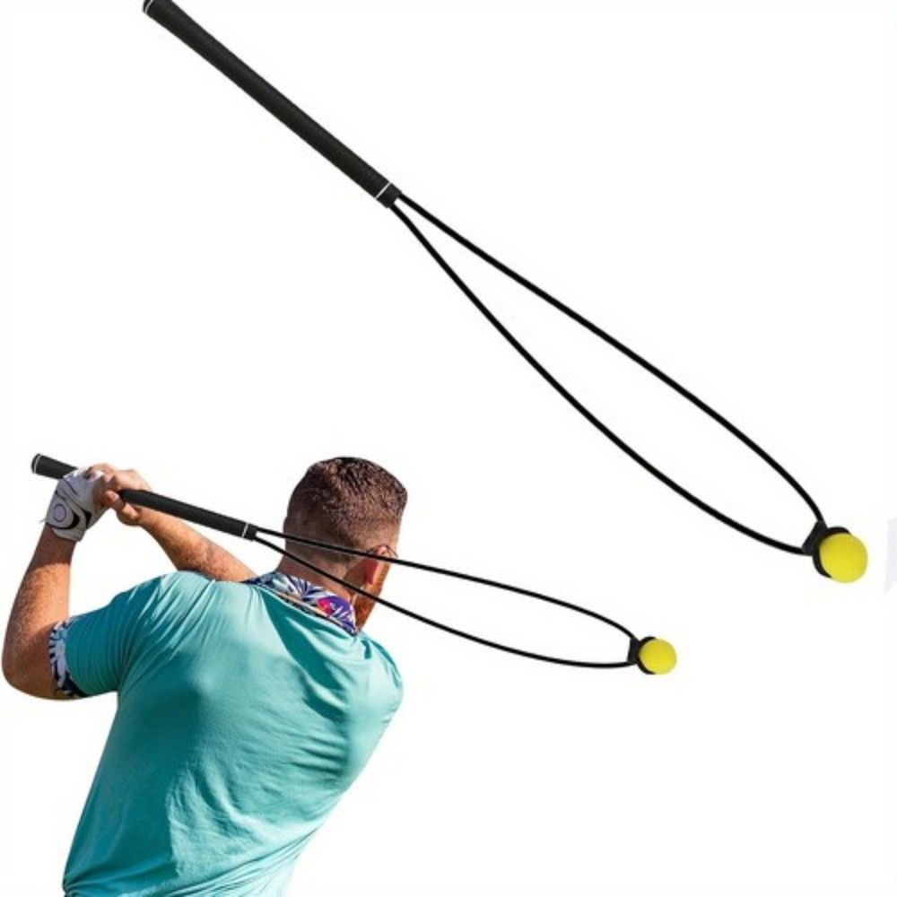 Golf Swing Practice Rope Trainer Equipment Improve Rhythm Lagging