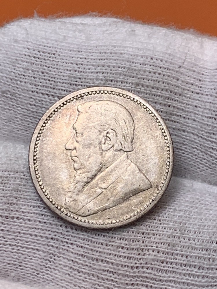 1895 South Africa Silver 6 Pence (A2364)