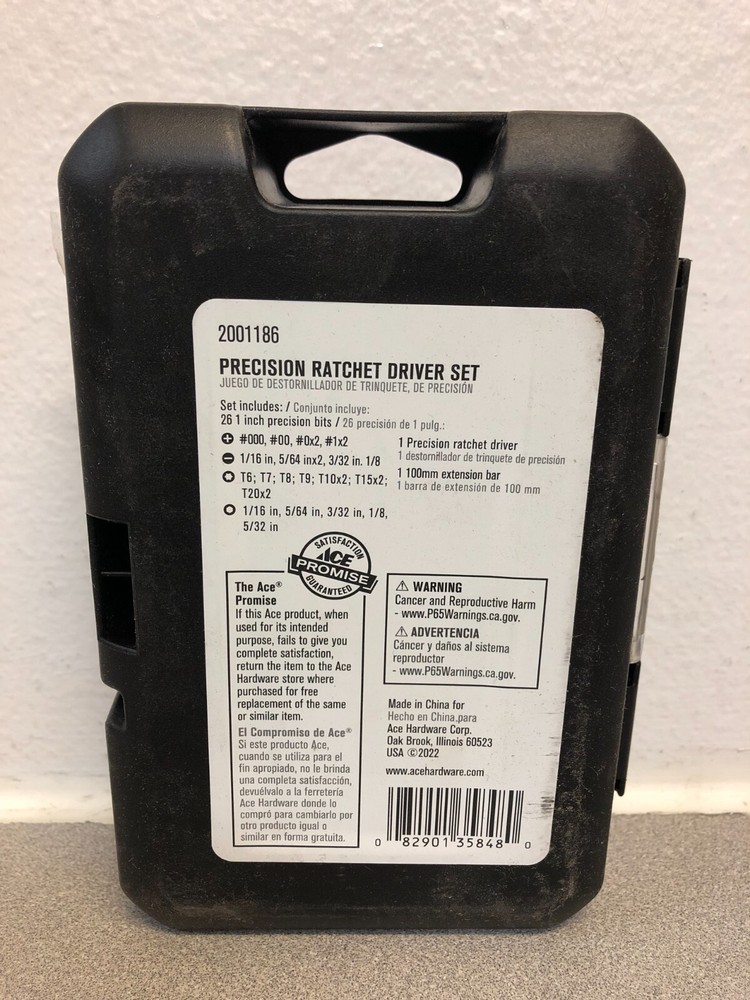 Precision Ratcheting Screwdriver and Bit Set 28 pc