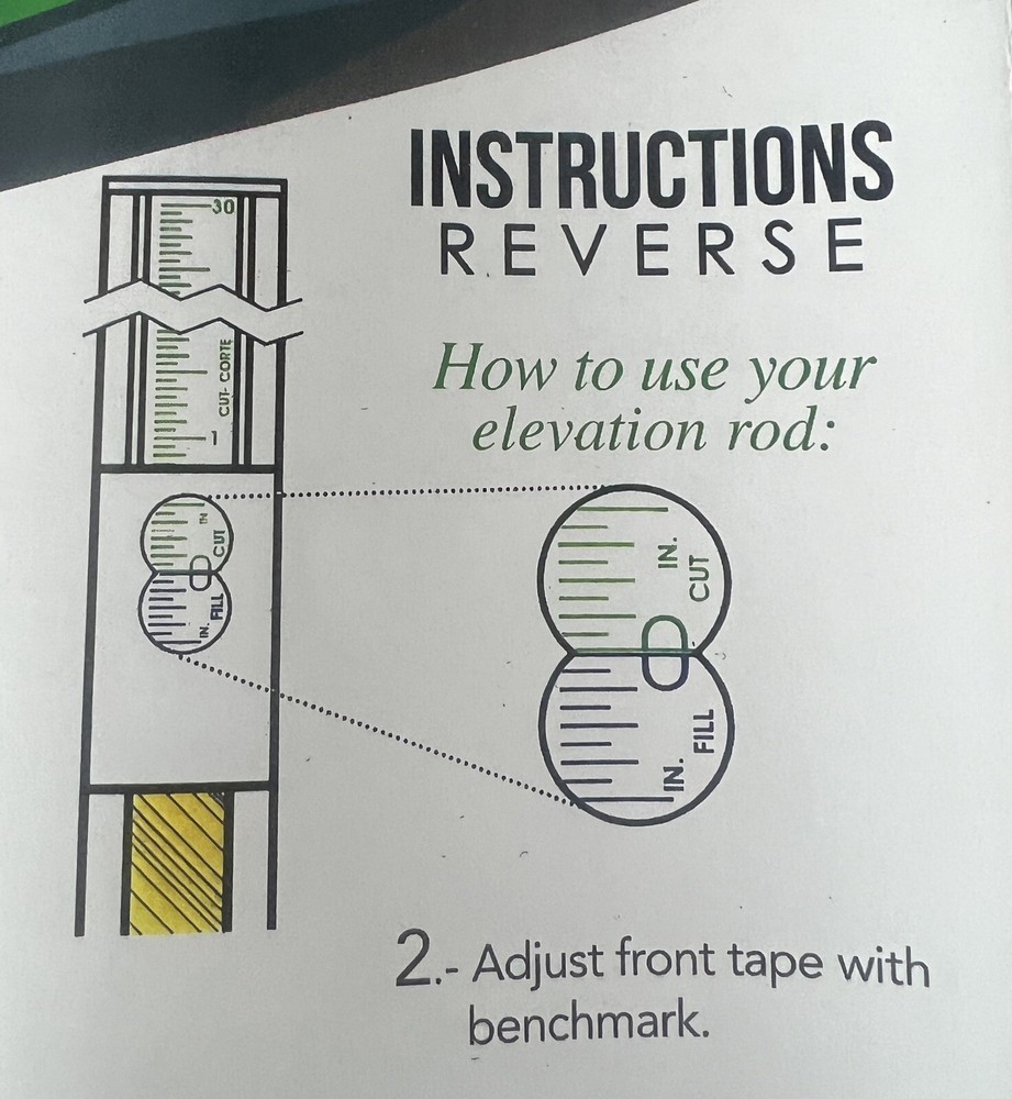 Construction Measuring Rod