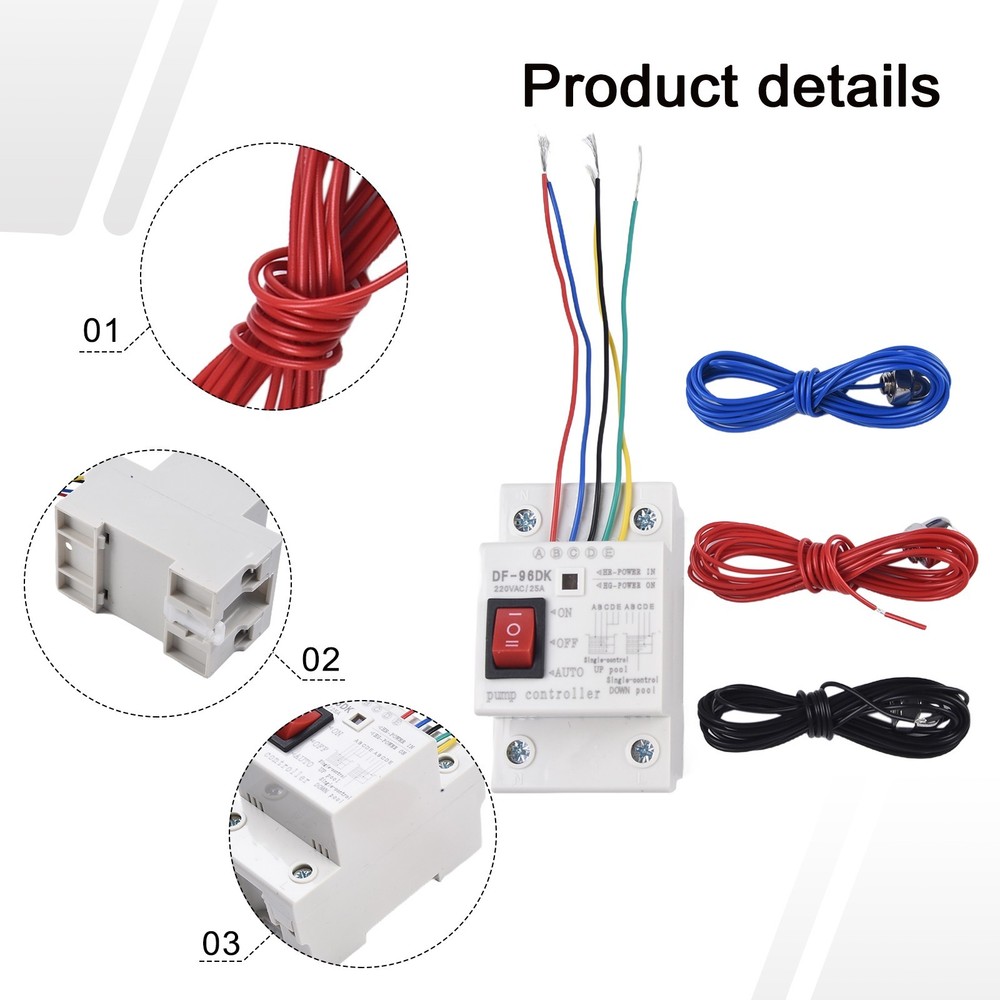 Efficient Water Pump Control Switch with Dual Modes and Indicator Lights