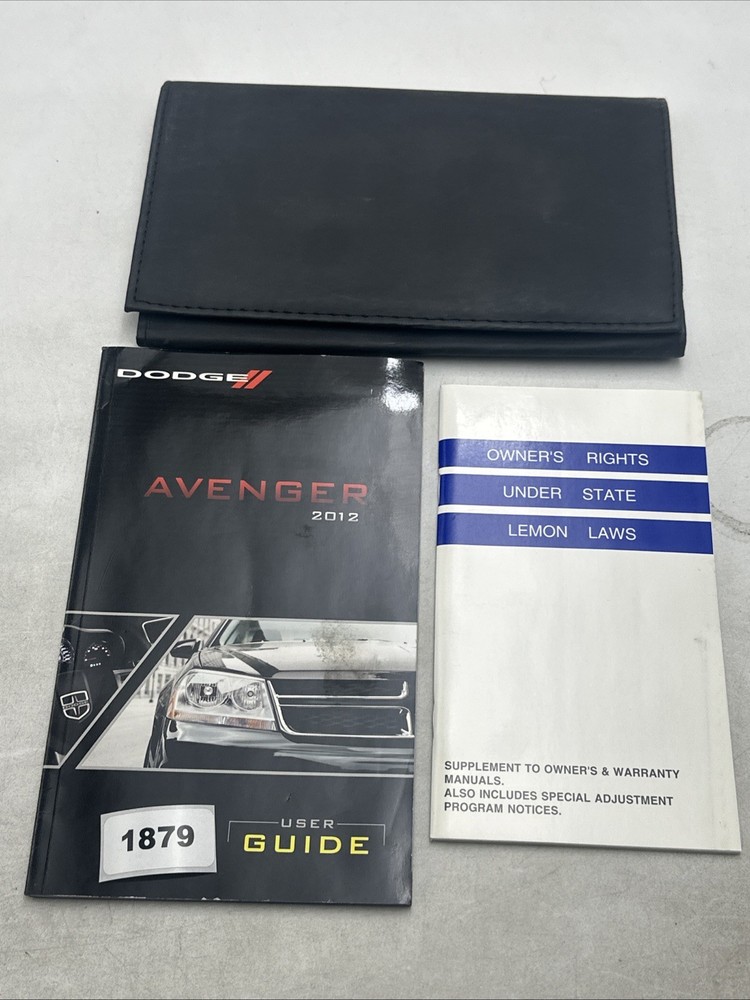 2012 Dodge avenger user guide