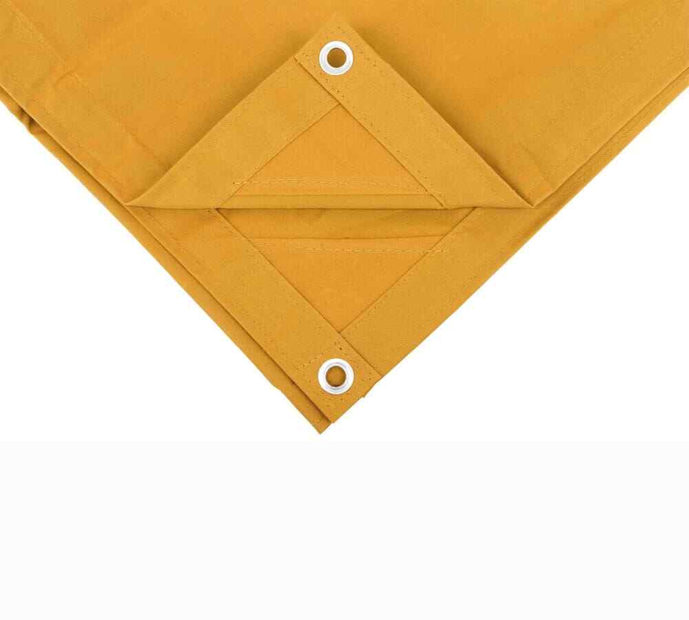 (2 Pack) 12' x 16' Tan Canvas Tarp 12oz Heavy Duty Water Resistant