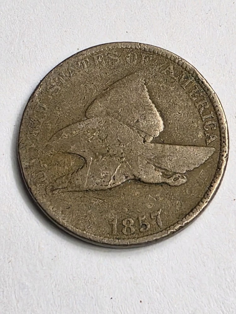 1857 Flying Eagle Cent Nicely Circulated