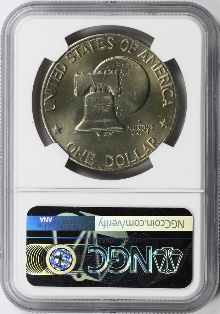 1776-1976 Type 2 Eisenhower Dollar $1 NGC MS66 Bicentennial