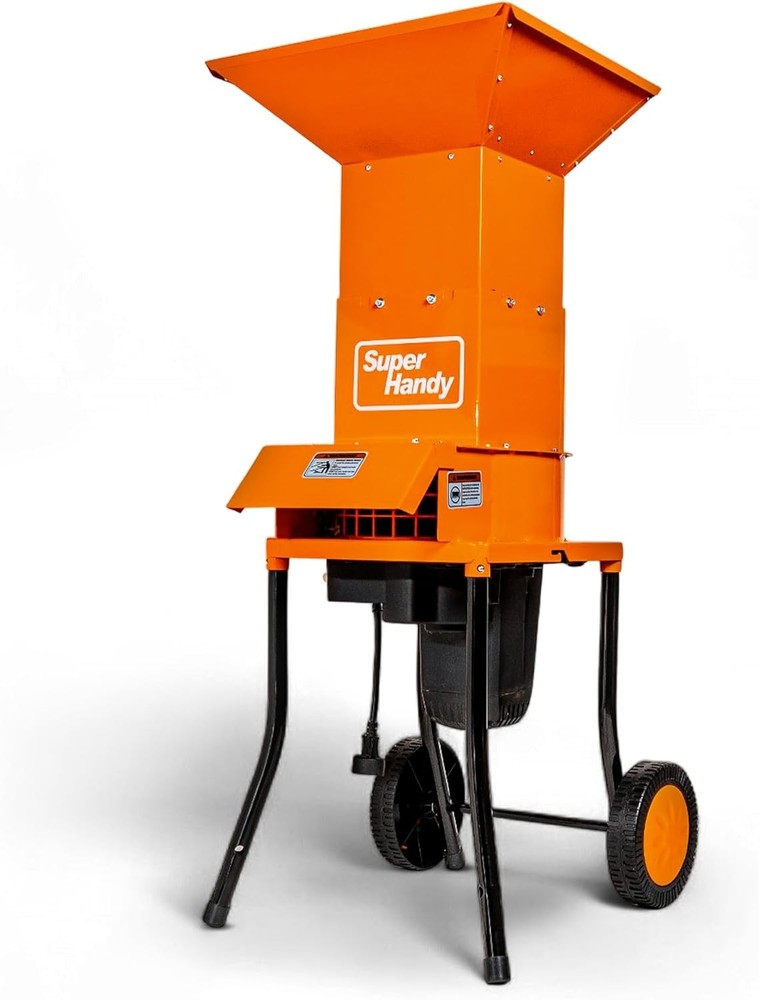 Electric Leaf Mulcher 15 Amp Steel Construction 0.5 Capacity