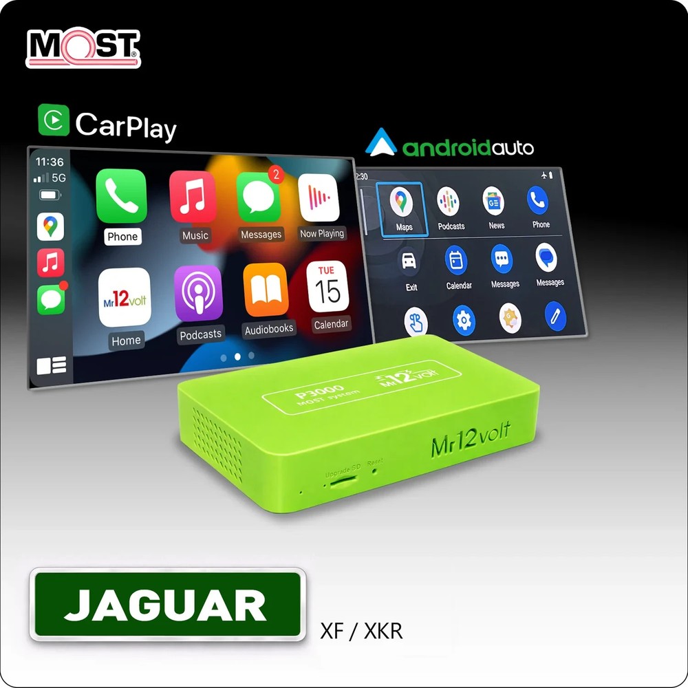 Mr12Volt Jaguar XF & XK Wireless Apple CarPlay Android Auto MOST Interface