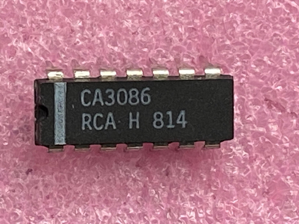 RCA CA3086 general purpose NPN 5 transistor array Integrated Circuit
