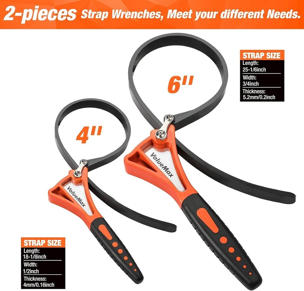 Multi-Functional Jar Opener - Strap Wrenches