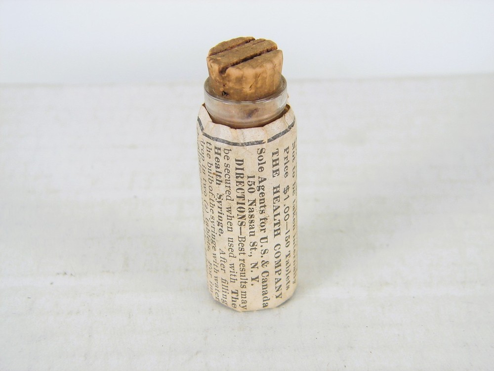 Vintage Dr. Michel's Antiseptic Tablets ( Vaginal ) Empty Bottle