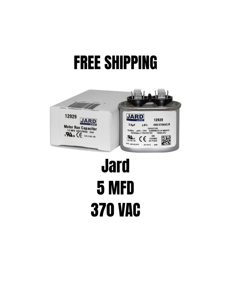 Jard 5MFD Run Start Capacitor 370 Vac