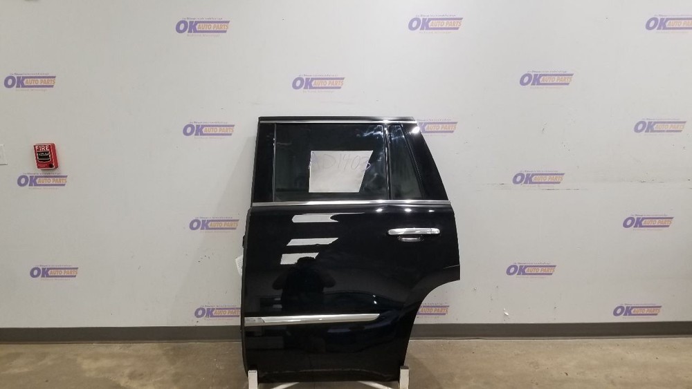 16 CADILLAC ESCALADE DOOR ASSEMBLY REAR LEFT DRIVER BLACK