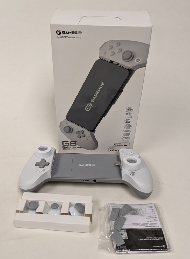 GameSir G8+ Plus USB-C Mobile Controller MFi iPhone 15/16 Android 2 Back Gray