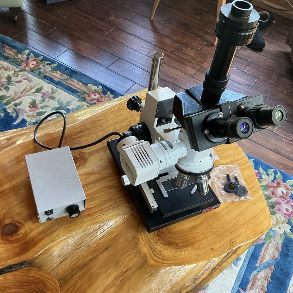 Trinocular Top Reflected Light Microscope w XY Stage polarizing  kit