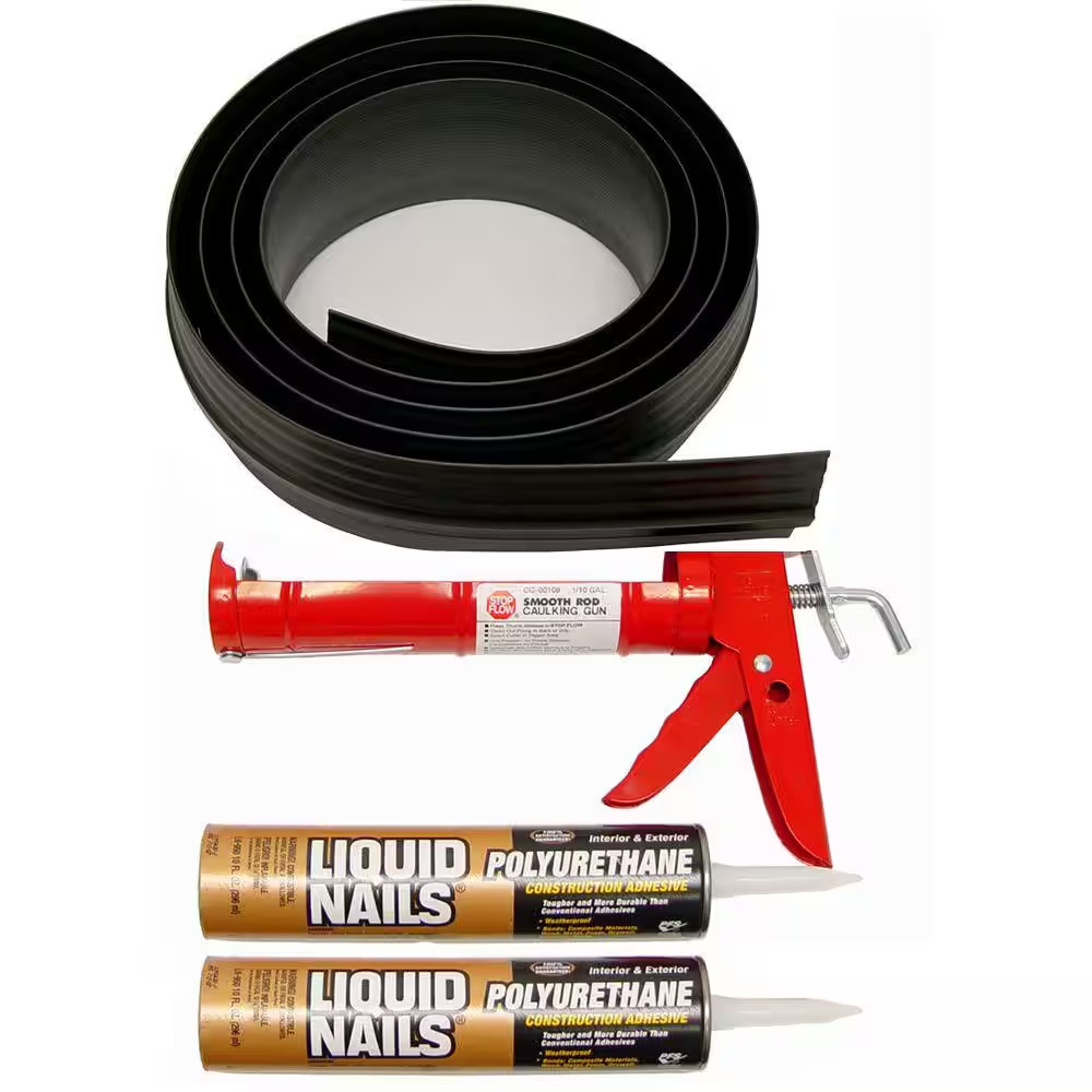 16.5 Ft. Black Garage Door Threshold Seal Kit