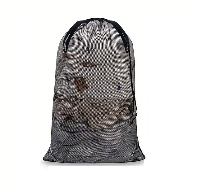 2 Pack Mesh Laundry Bags Machine Washable with Secure Drawstring Closure Bags US
