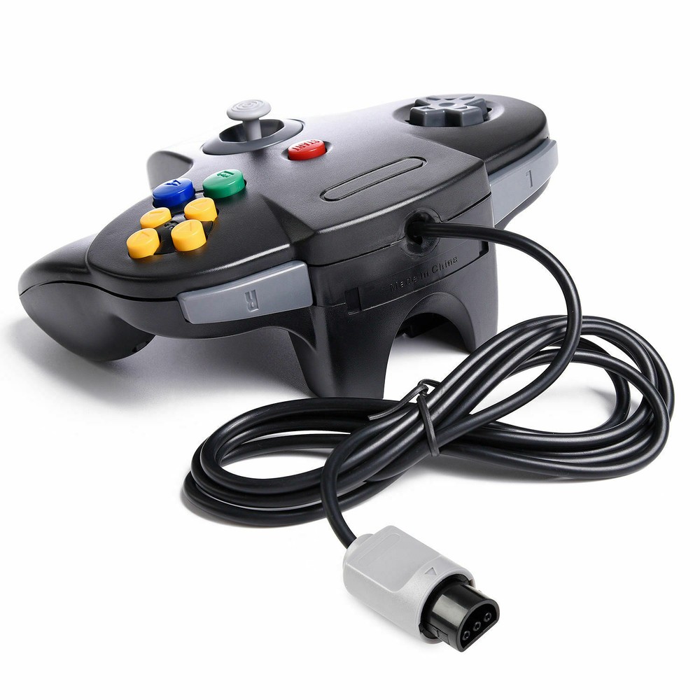 Wired Controller Compatible With Nintendo 64 N64 Joystick Video Game Console