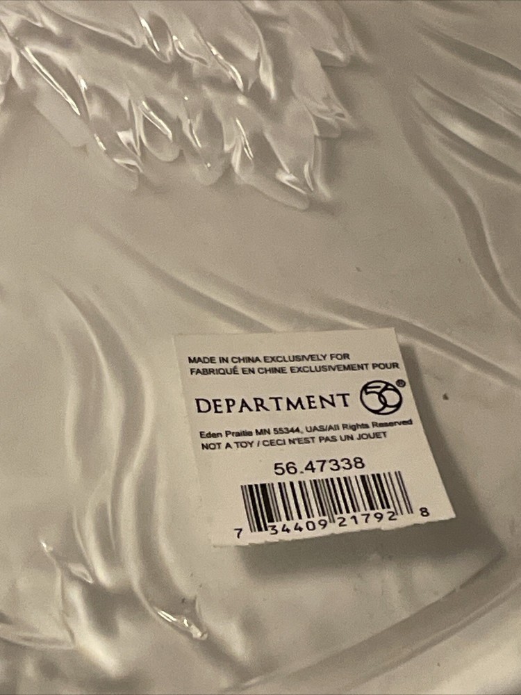Dept 56 Plastic Santa Platter 12”