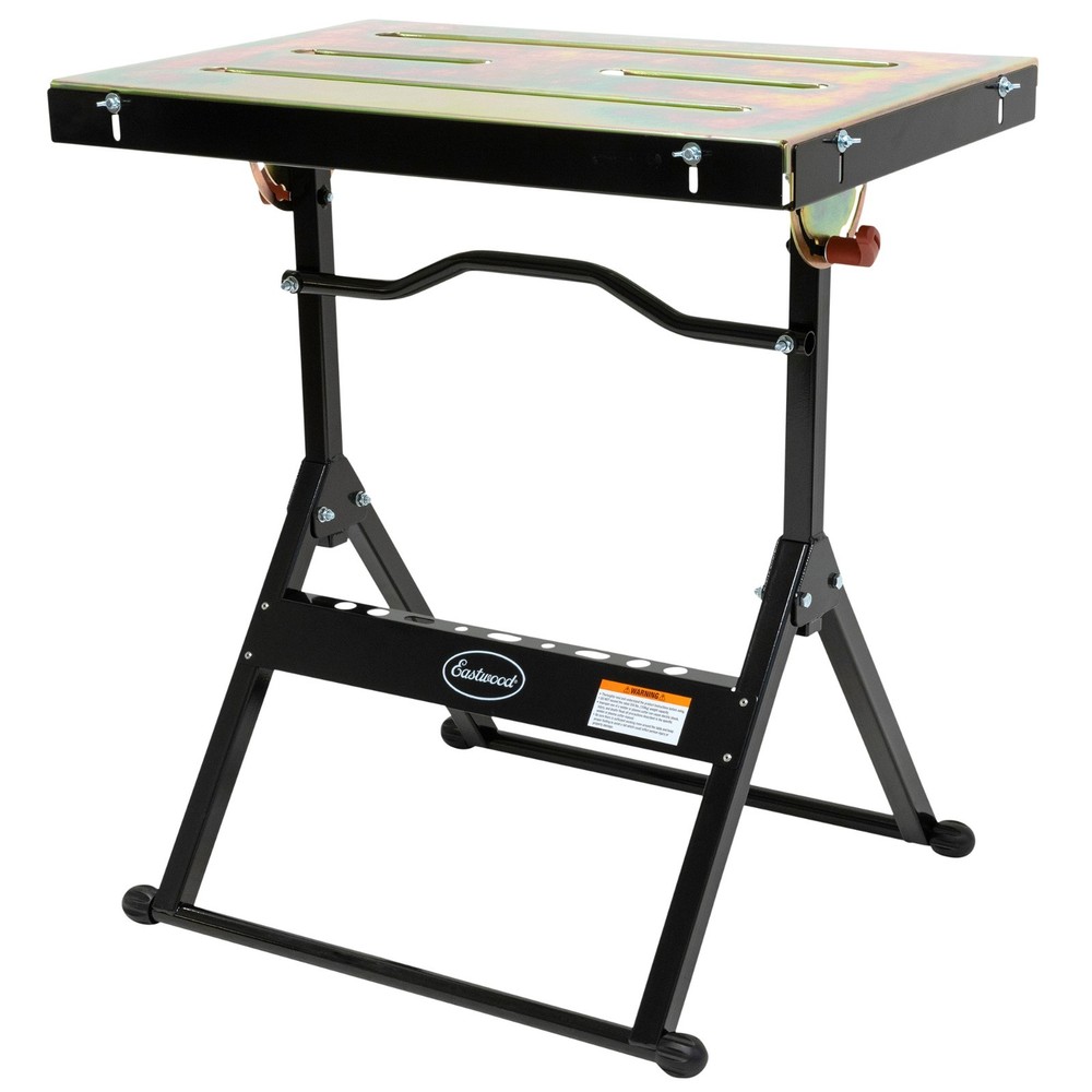 Eastwood Adjustable Steel Welding Workbench Portable Folding Table Work Surface