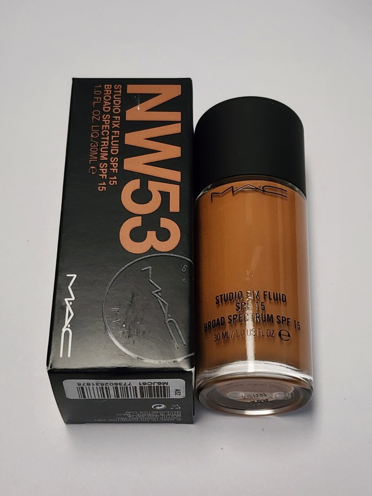 New MAC Cosmetics Studio Fix Fluid SPF 15 Foundation NW53