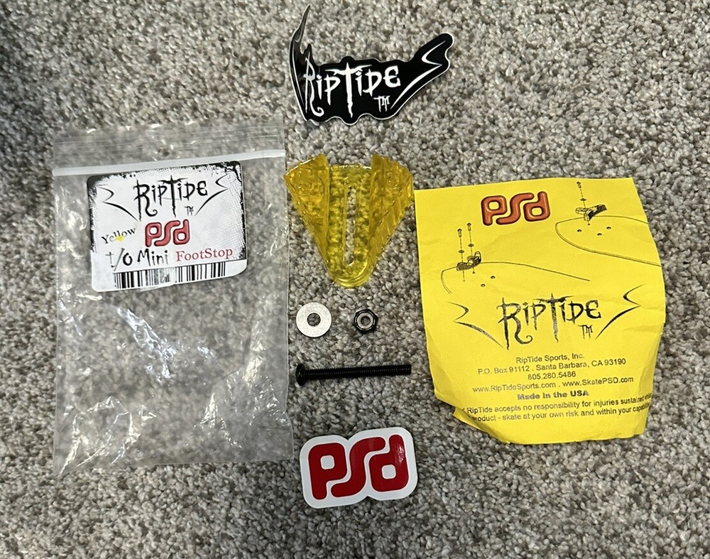 Riptide PSD i/o mini footstop, Yellow