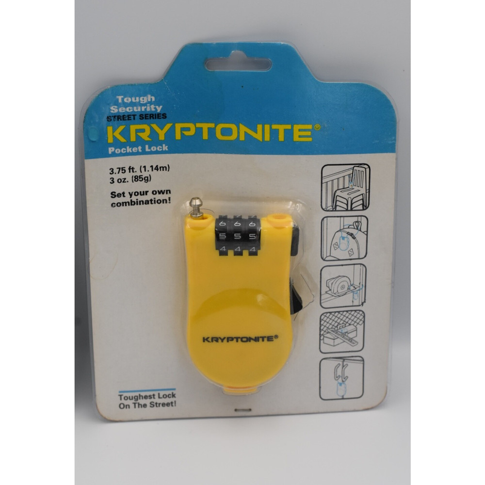 Security Kryptonite Street Series Pocket Retracting Cable Combination Lock SET