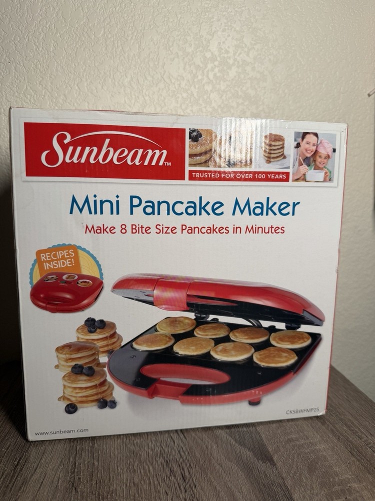Sunbeam Mini Pancake Maker Electric Pancake Machine Small Griddle