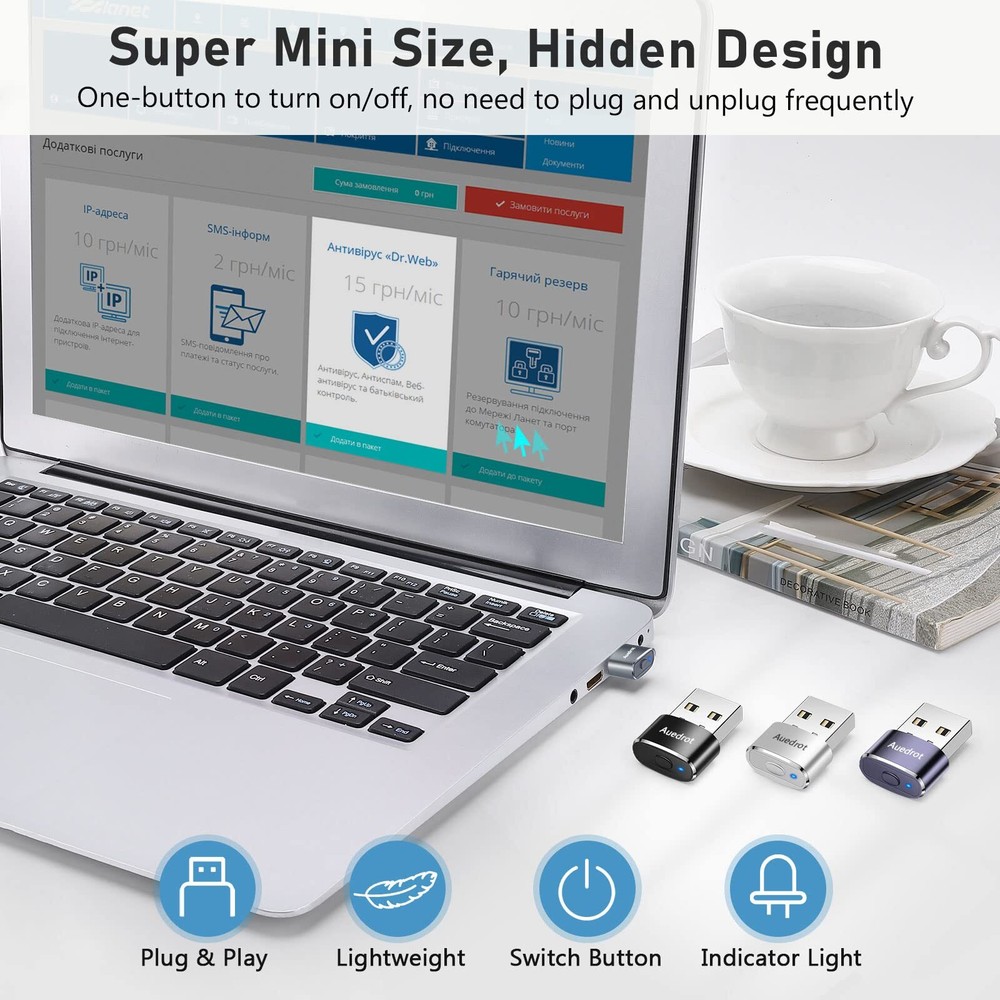 Mouse Jiggler Undetectable Mouse Jiggers USB Mouse Mover with Switch Button A...