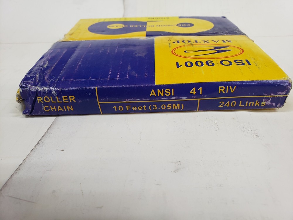 Maxtop 300-62002 #41 RIV Precision Roller Chain 10ft 240 Links