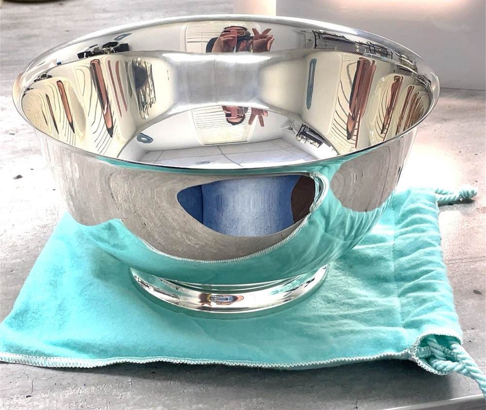 Large Sterling Silver Footed Tiffany Bowl