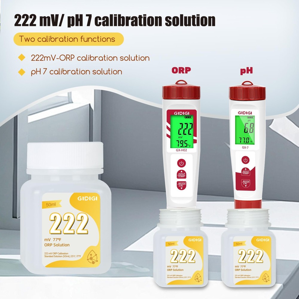 pH ORP Meter Calibration Buffer Solution Kit Includes pH 4.00 7.00 and pH 10....