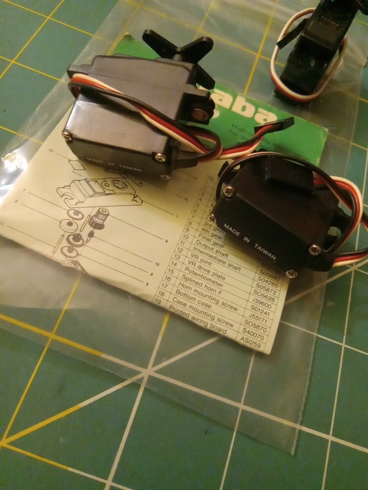 (3) FUTABA FP-S133 MICRO SERVOS
