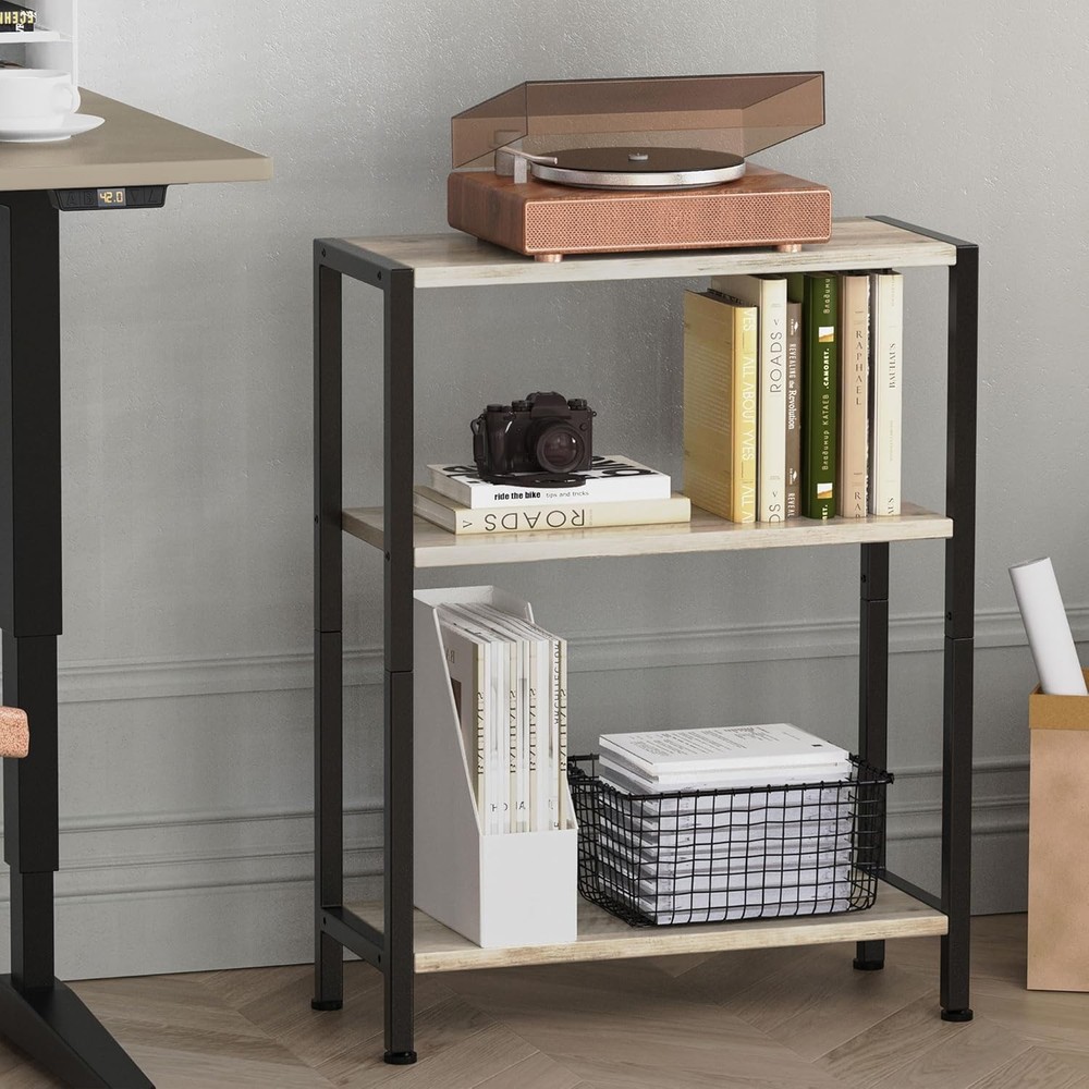 3-Tier Side Table Small EndTable Sofa SideTable Narrow Spaces Slim EndTable