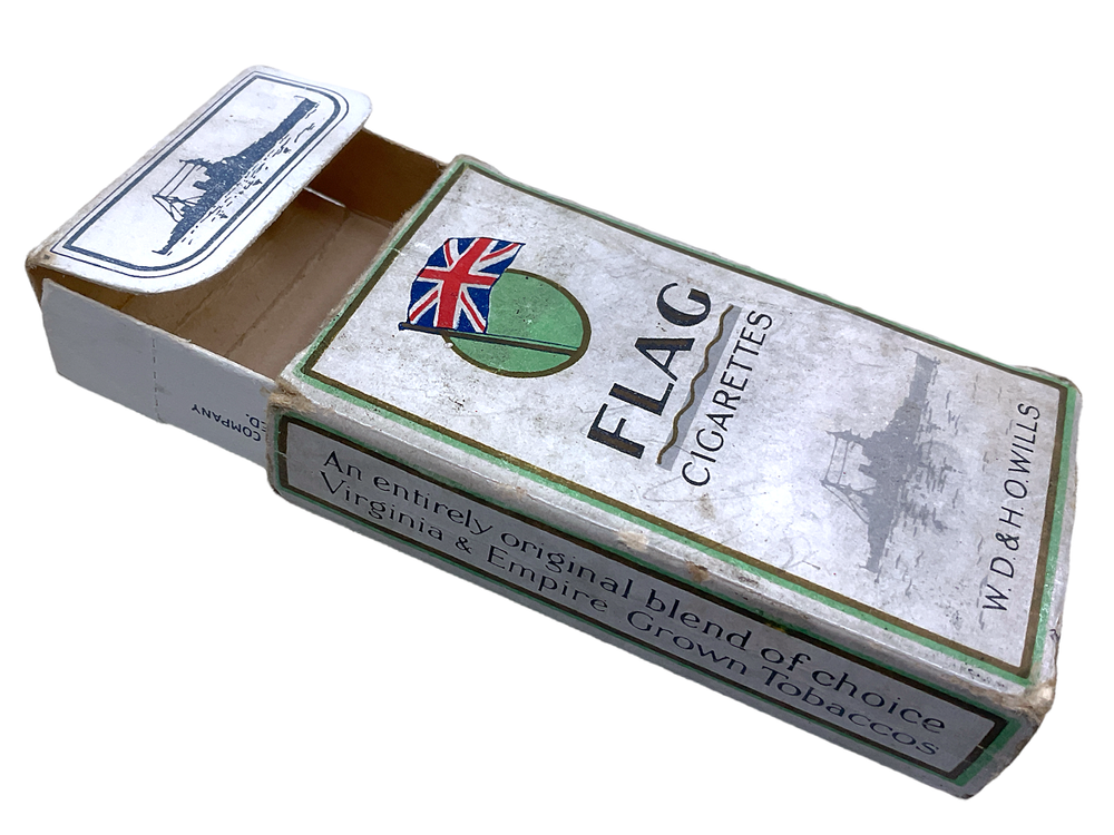 WW2 British Canadian Will's FLAG Cigarette Packet EMPTY