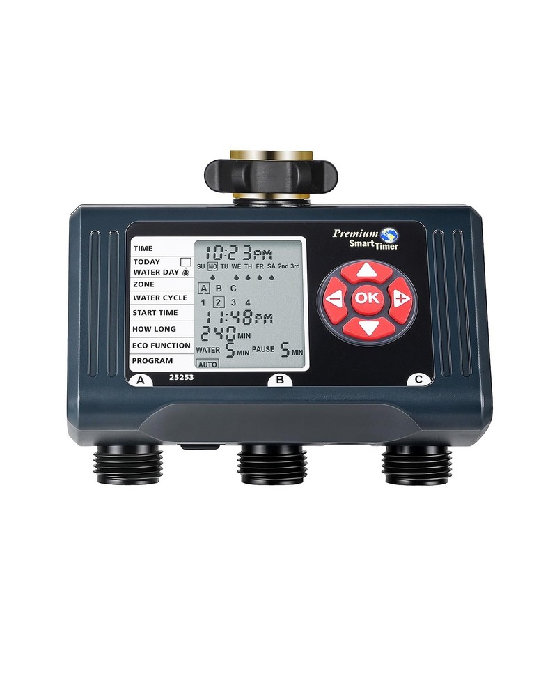 DEWENWILS Sprinkler Timer 3 Zone, Water Timer with 4 Programmable P... Fast Ship