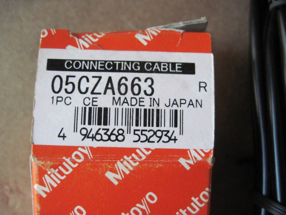 Mitutoyo 05CZA663 SPC Cable w/ Data Switch Type B For Coolant Proof Micrometer