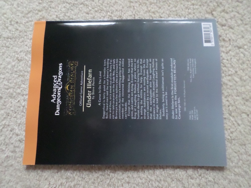 Under Illefarn N5 Dungeons & Dragons adventure module
