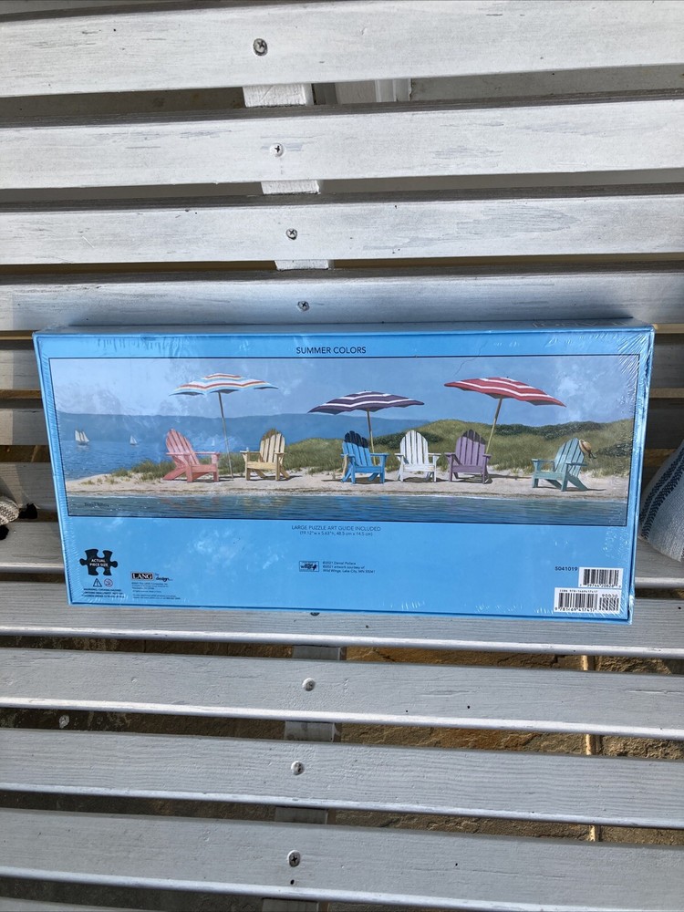Llang Summer Colors Panoramic Puzzle~3 Ft~HTF~NIB