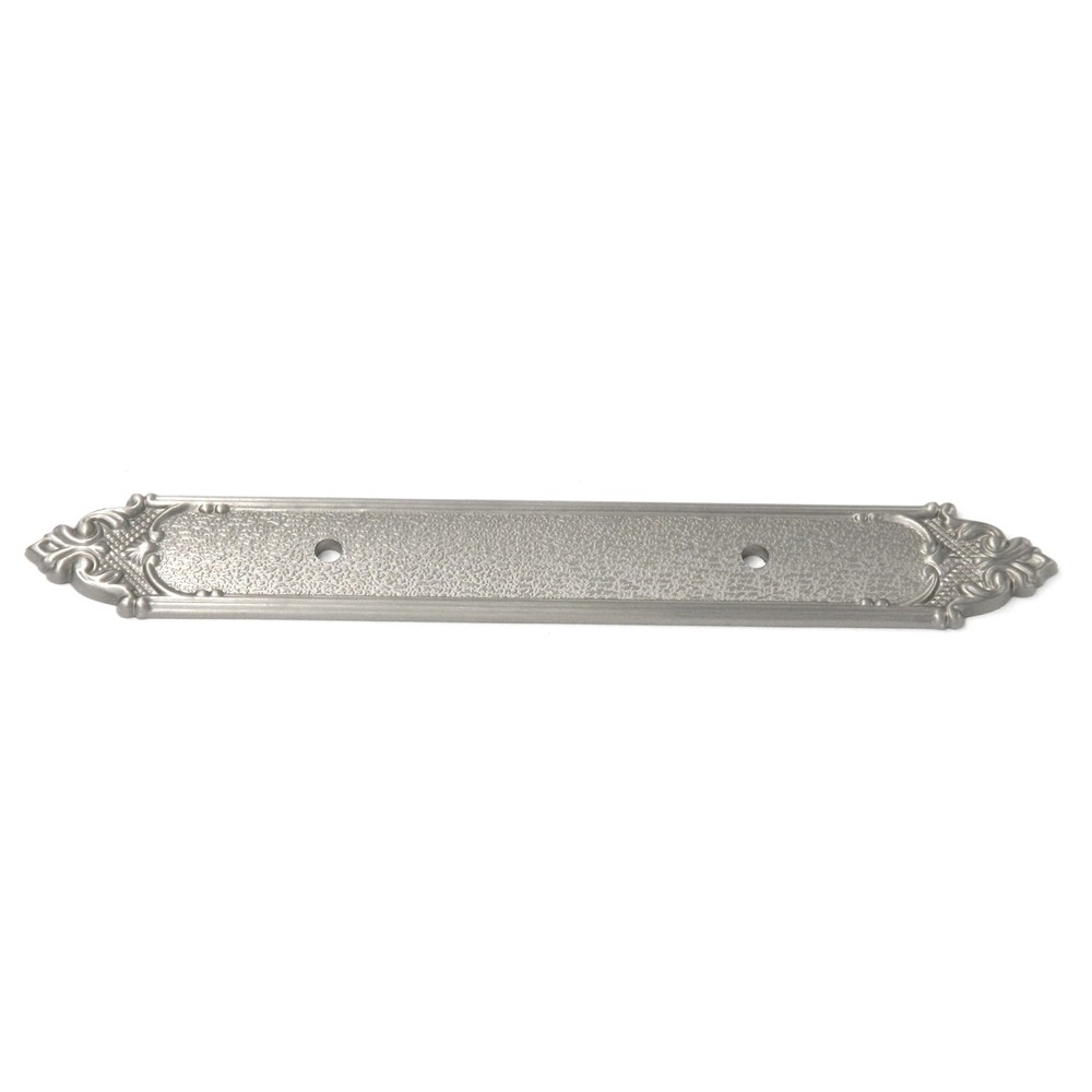 Satin Nickel Solid Brass 3"cc Cabinet Handle Pull Backplate F410 from Belwith