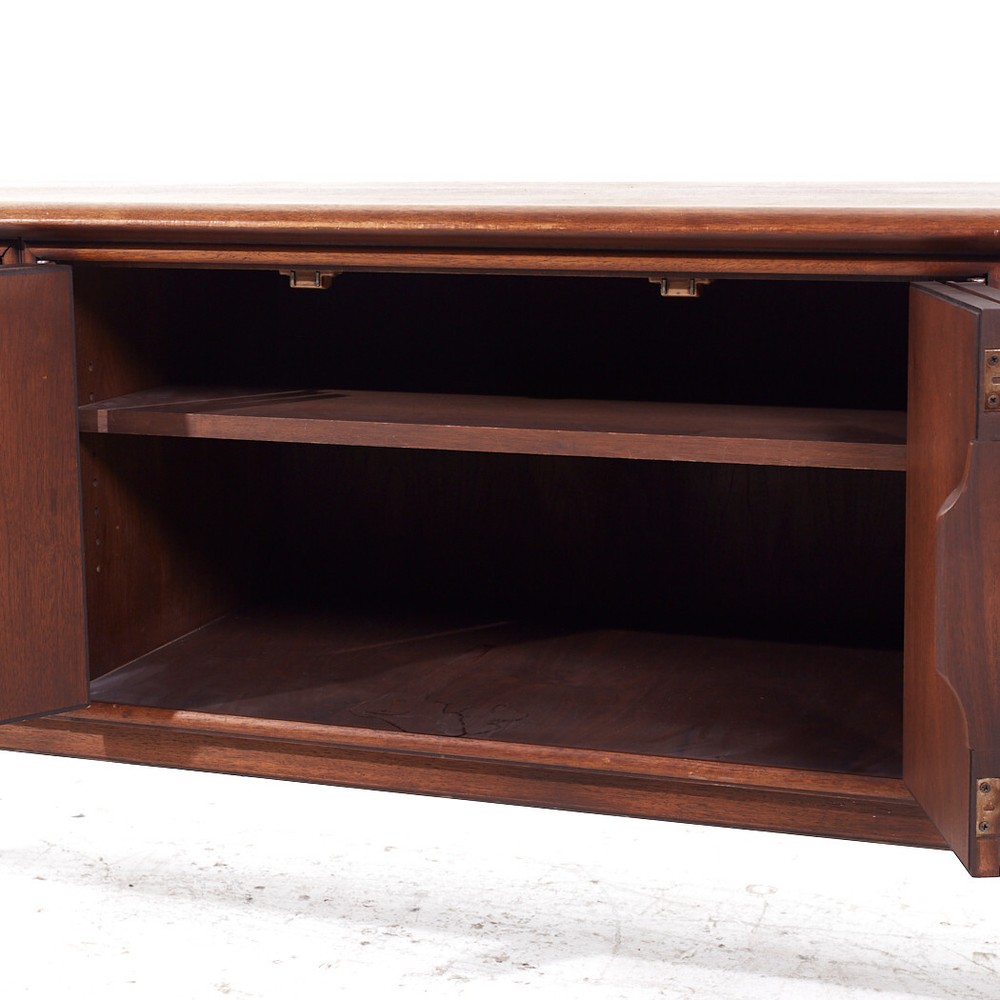 Alma Castilian Mid Century Walnut Credenza