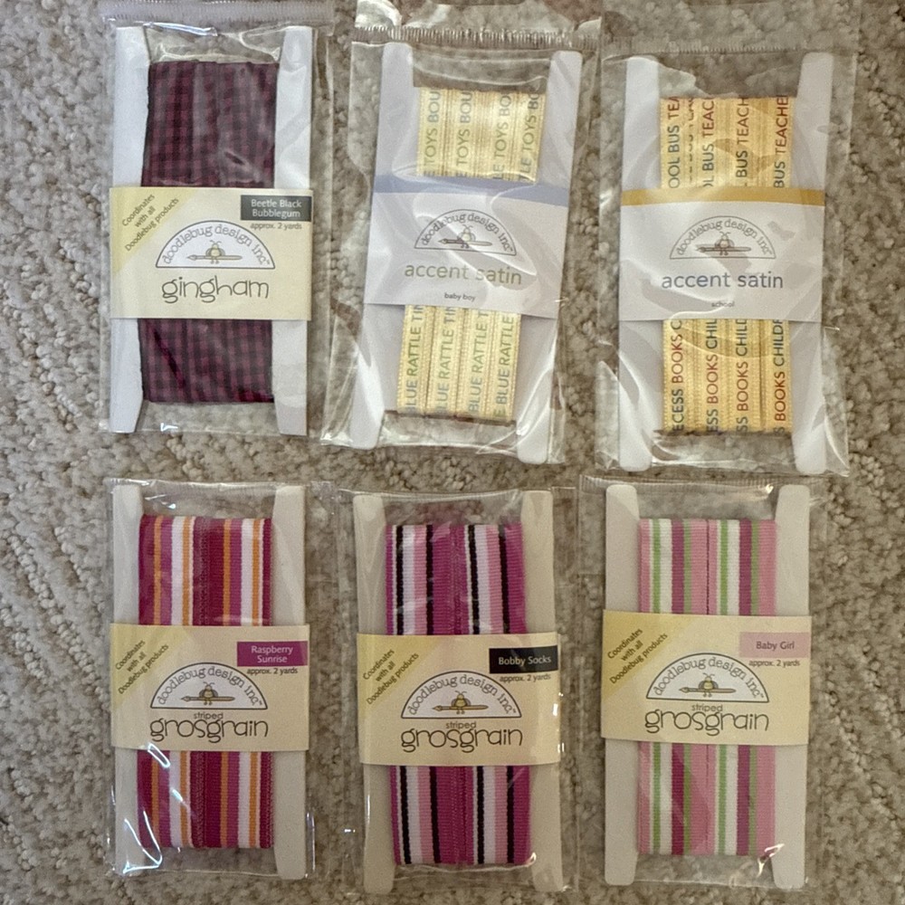 Doodlebug Ribbons Lot