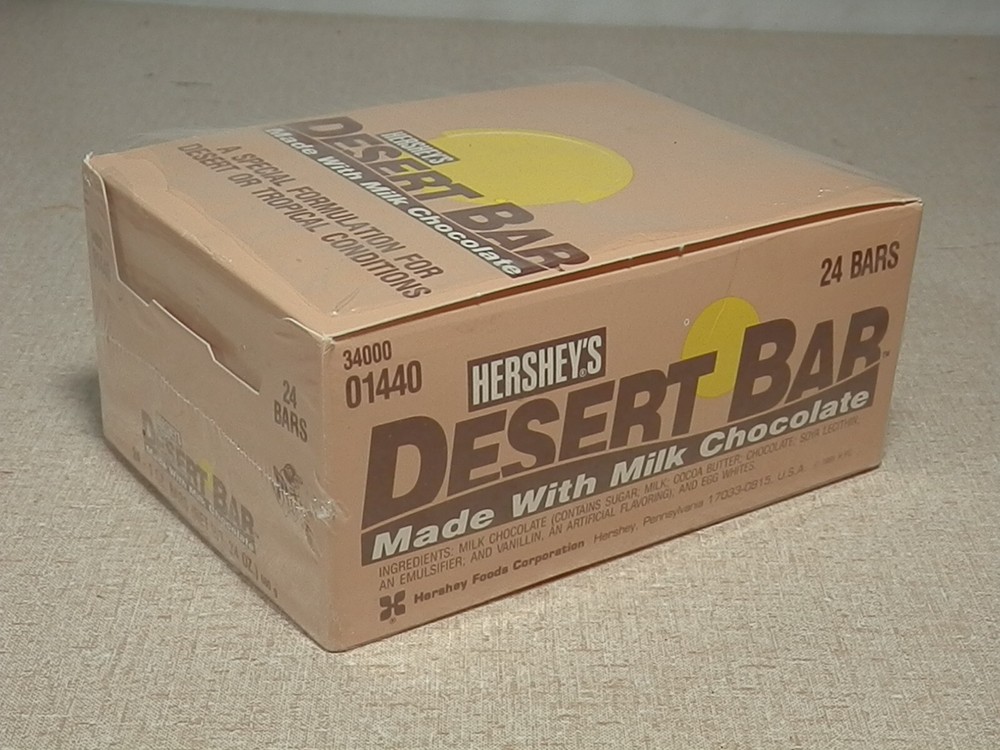 Hershey’s Desert Bar Candy Bar Display Box 1990-1991 Desert Shield Storm