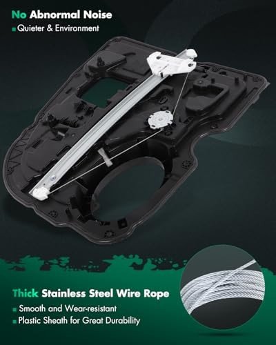 Rear Right Passenger Side Power Window Regulator Without Motor Compatible