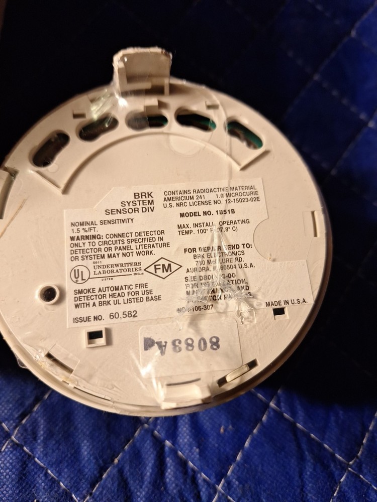 New System Sensor/BRK 1851B Smoke Detector