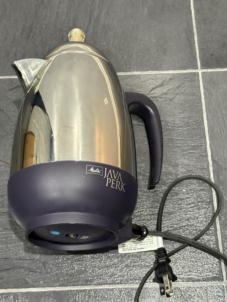 Melitta Java Perk 10 Cup Percolator Electric Coffee Maker MEP-10 Tested