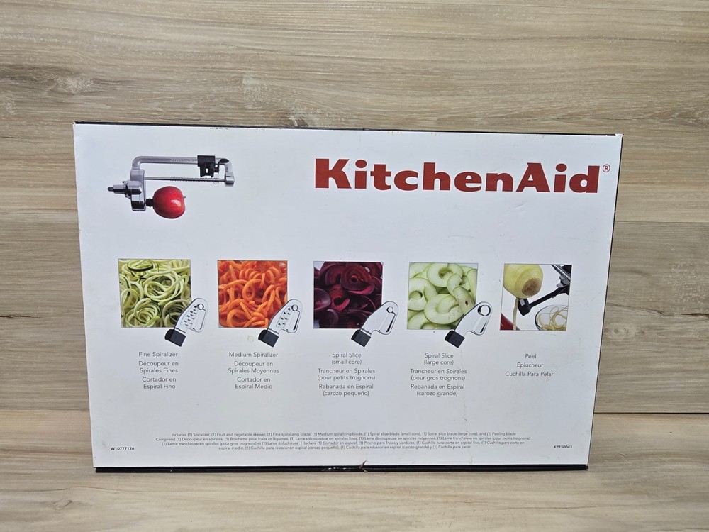 KitchenAid Spiralizer Attachment with Peel, Core and Slice Complete Open Box