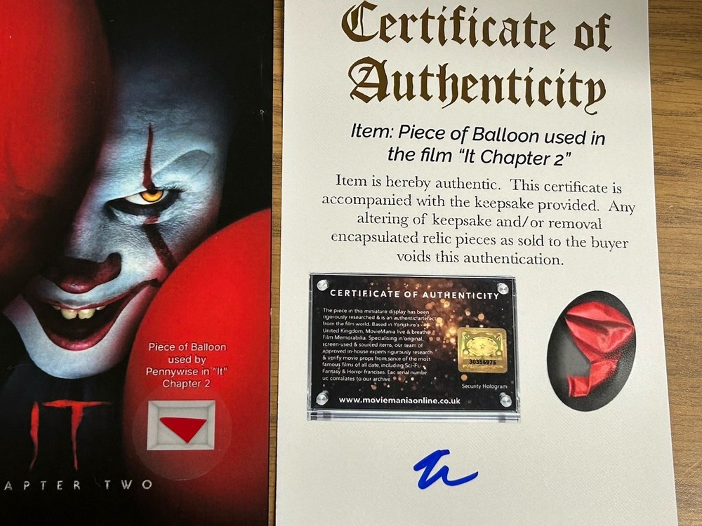 It Chapter Two Balloon Prop Authentic Piece Relic Display Horror Pennywise