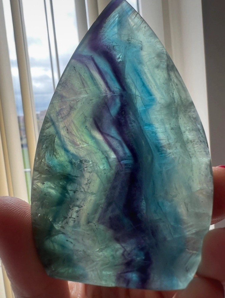 153g Fluorite Polished Teardrop