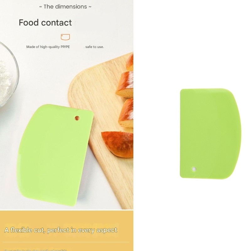 Multipurpose Safe Plastic Semi Circular Baking Scraperboard Ergonomic